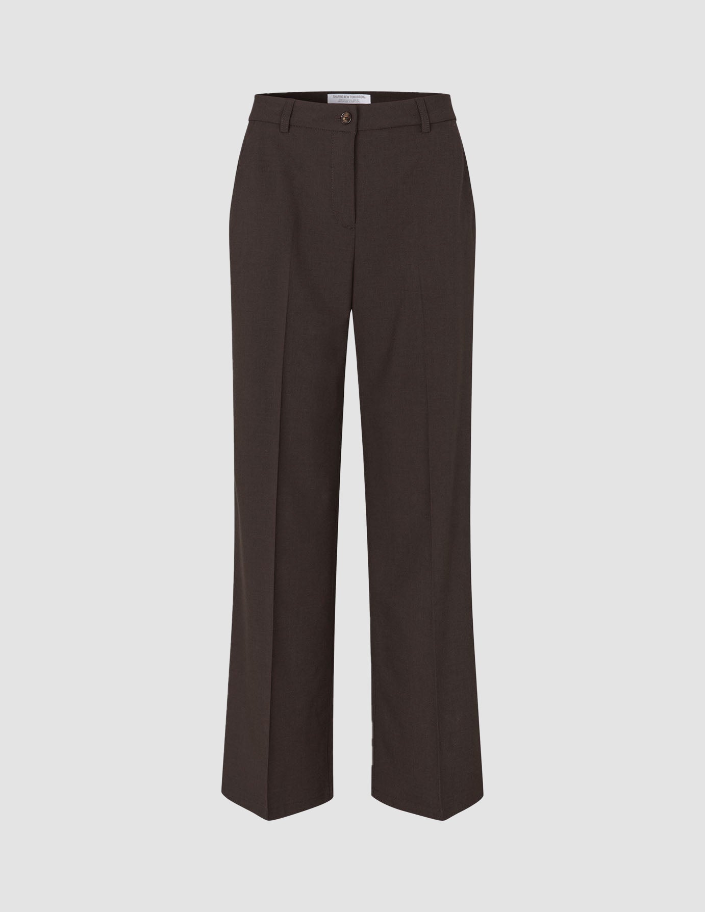 Women Ease Pants Wide Mocha Melange